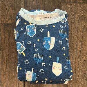 Little Sleepies Blue and White Hanukkah Pajama Set